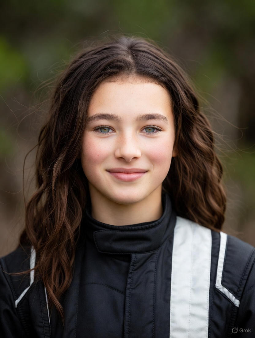 Photo of a young karting champion