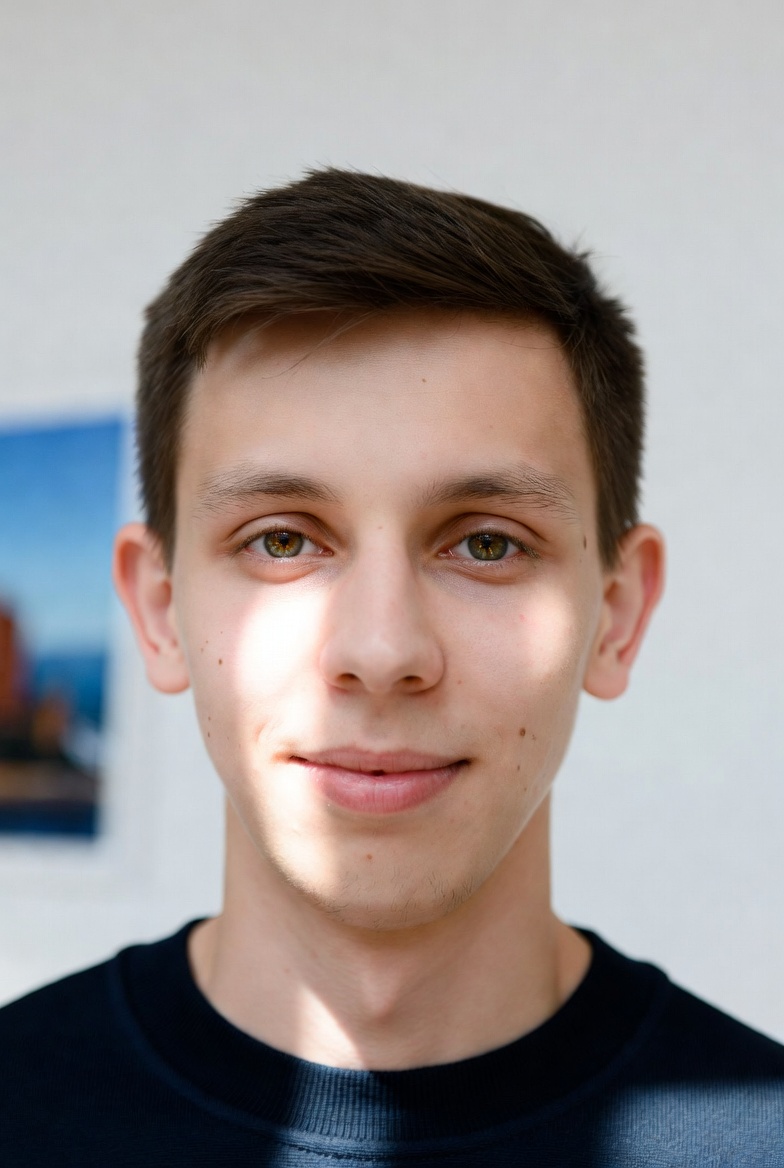 Portrait of a smiling young man outdoors.